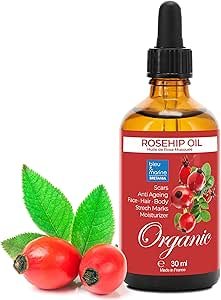 Huile de rose musquée bio naturelle pour régénération de la peau et anti-rides