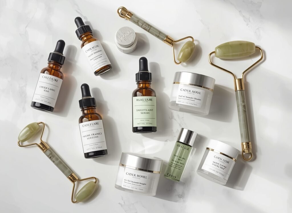 Routine complète de soins naturels anti-rides du lion et pattes d'oie