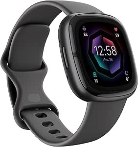 Fitbit Sense 2 montre connectée santé 2026 affichant 12h58