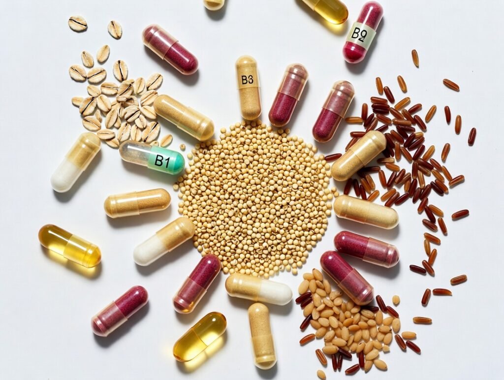 Complément alimentaire énergie vitamine B avec céréales complètes