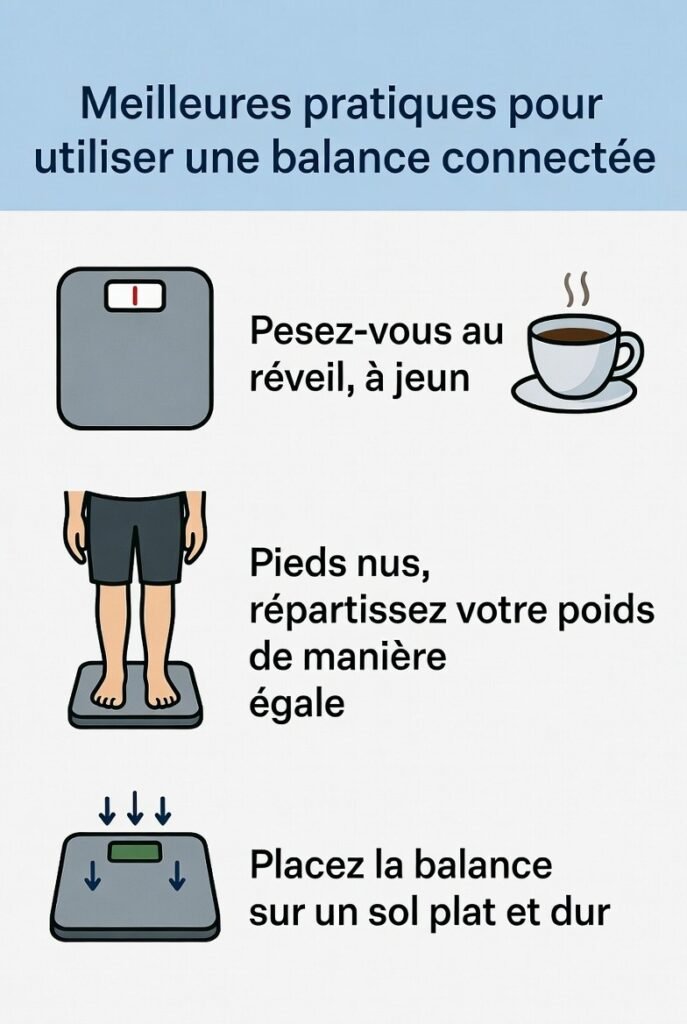 Infographie sur les meilleurs pratiques de la pesée