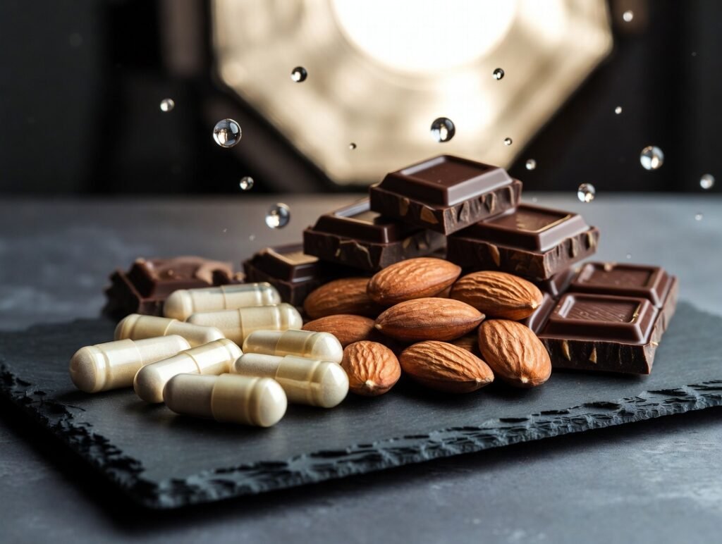 Complément alimentaire énergie magnésium avec amandes et chocolat noir