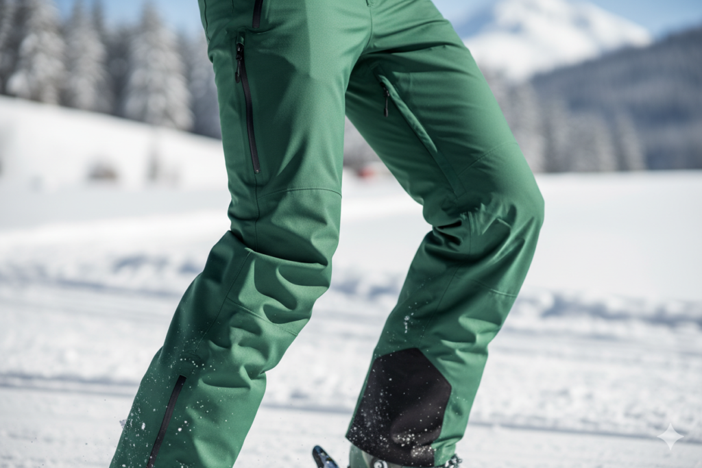 Pantalon de ski technique offrant protection thermique et liberté de mouvement
